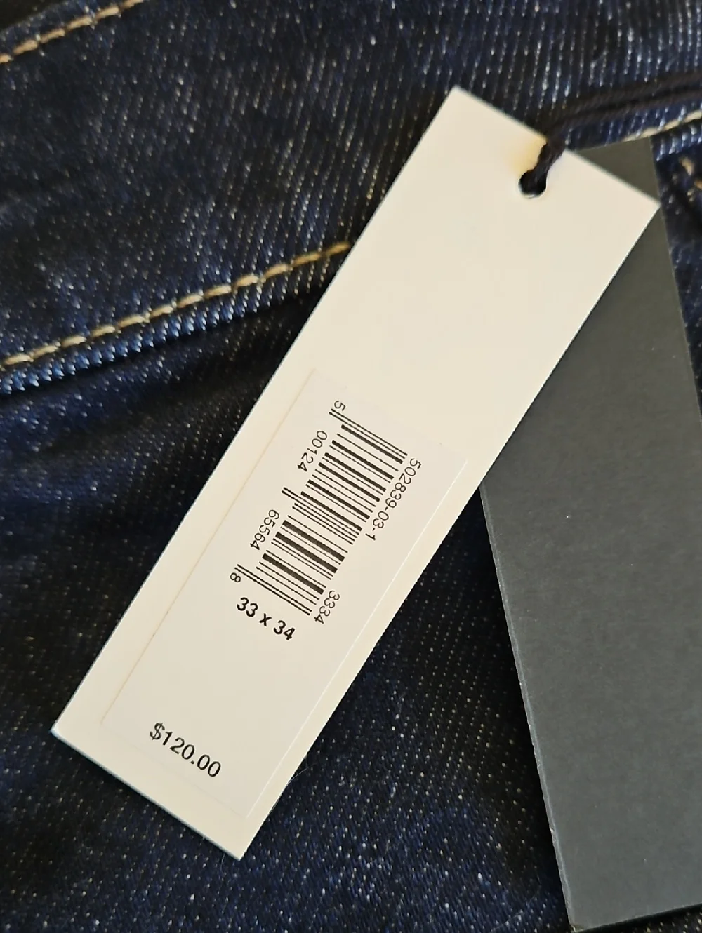 Banana Republic Dark Wash Men's Jeans - Authentic Slim 33x34
